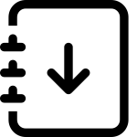 Journal Arrow Down SVG Icon